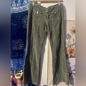 YMI green corduroy y2k pants